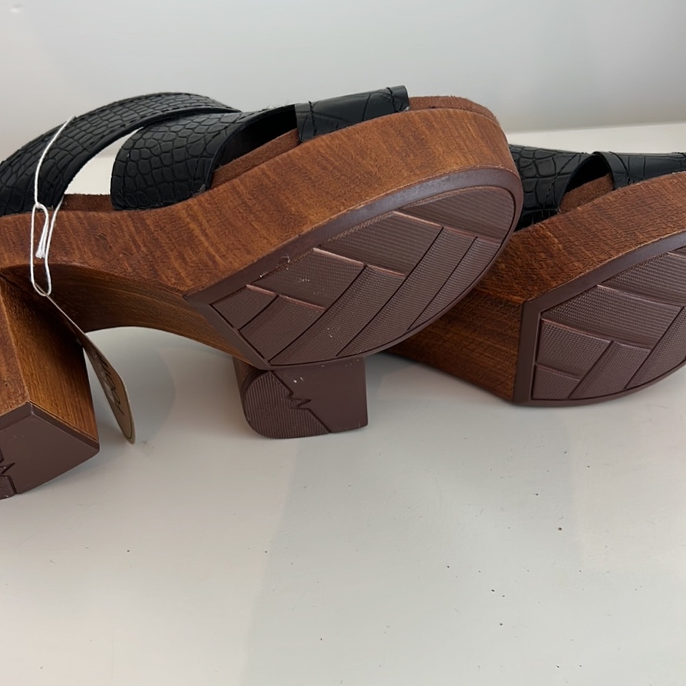New Footbed wooden heel slide MC - Picture 5 of 6